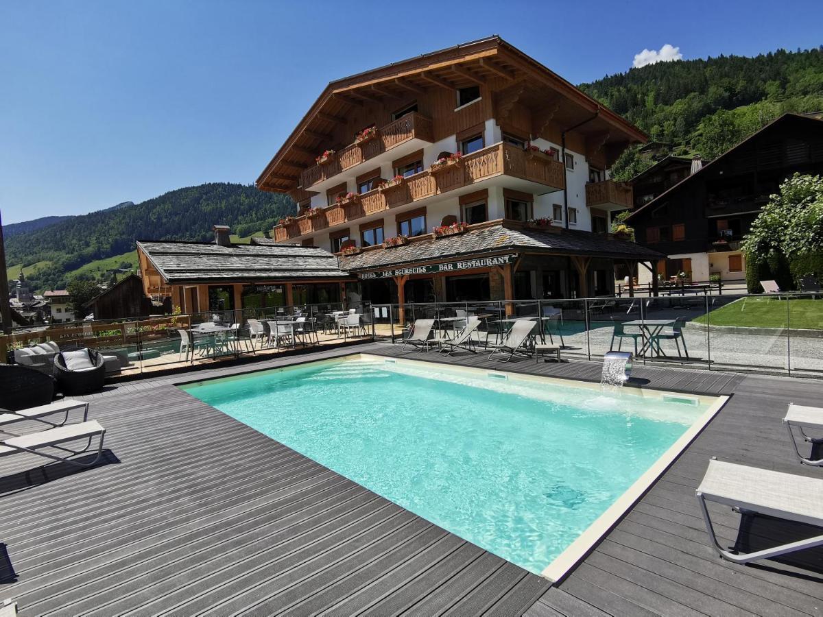 Hotel-Chalet Les Ecureuils Restaurant, Piscine, Garage Ле-Гран-Борнан Экстерьер фото